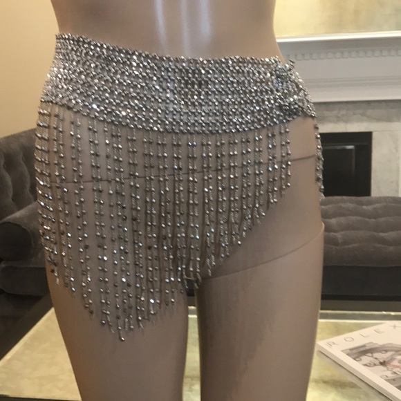 Accessories - Silver toned belly dance belt/skirt
